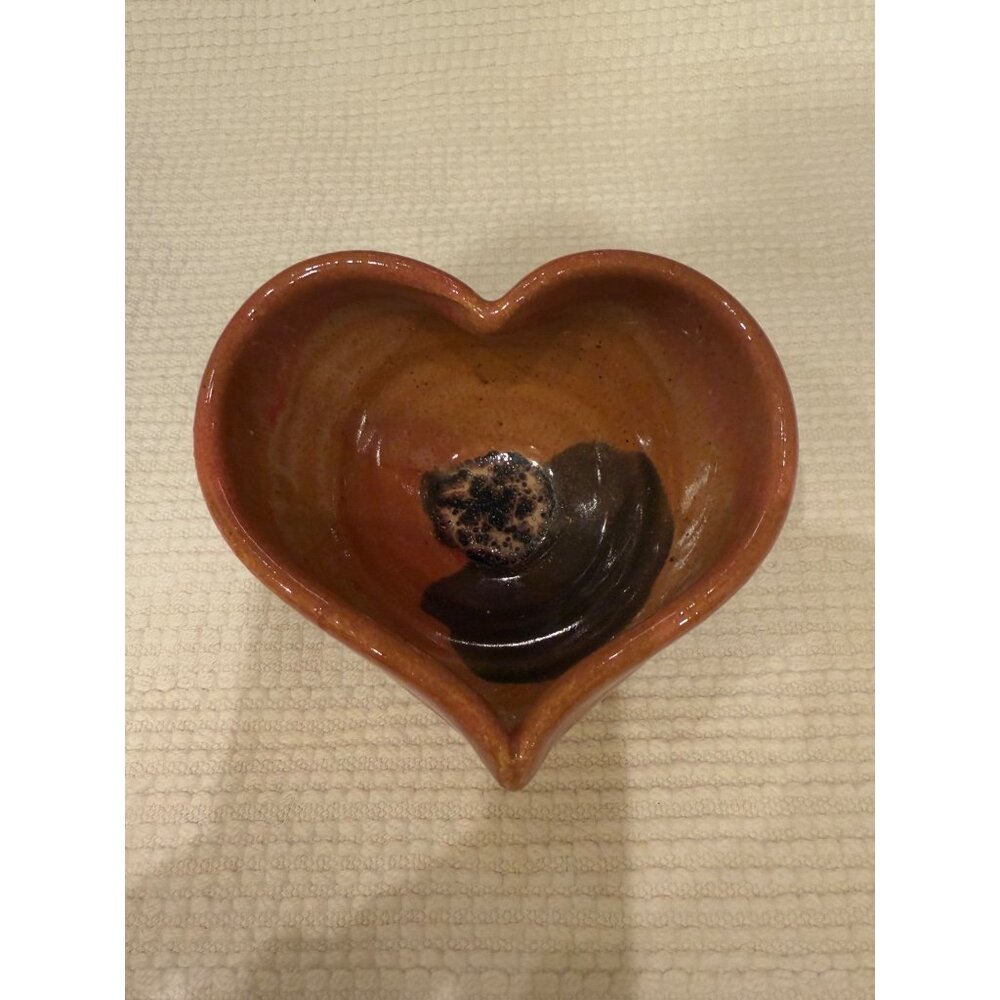Handcrafted Heart-Shaped Ceramic Bowl